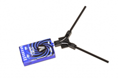Mikado Antennenhalter flach, blau