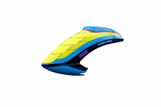 Mikado Haube LOGO 550 SE V3, neon-gelb/blau/schwarz