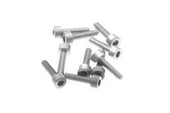 Inbusschrauben aus Aluminium silber eloxiert M3x12 10Stück