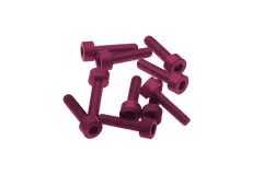 Inbusschrauben aus Aluminium pink eloxiert M3x12 10Stück