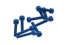 Inbusschrauben aus Aluminium dunkelblau eloxiert M3x16 10Stück