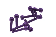 Inbusschrauben aus Aluminium violett eloxiert M3x16 10Stück