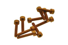 Inbusschrauben aus Aluminium gelb eloxiert M3x16 10Stück