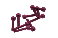 Inbusschrauben aus Aluminium pink eloxiert M3x16 10Stück