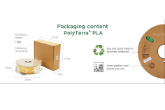 Polymaker PolyTerra PLA Fossil grau 1,75mm 1kg