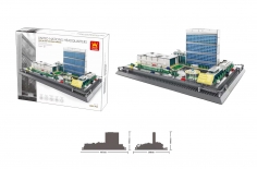Wange Klemmbausteine - Hauptquartier der Vereinten Nationen - 1597 Teile