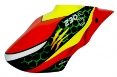 Microheli Fiberglas Haube Red Assassin Design für Blade 230S und 230S V2