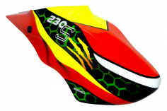 Microheli Fiberglas Haube Red Assassin Design für Blade 230S und 230S V2