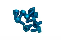 Inbusschrauben aus Aluminium blau eloxiert M3x8 10Stück