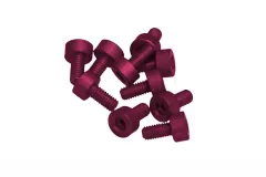 Inbusschrauben aus Aluminium pink eloxiert M3x8 10Stück