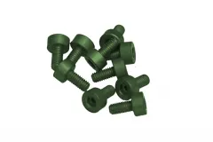 Inbusschrauben aus Aluminium grün eloxiert M3x8 10Stück