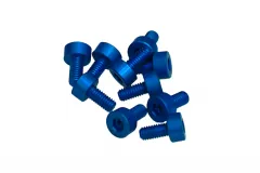 Inbusschrauben aus Aluminium dunkel blau eloxiert M3x10 10Stück
