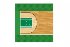 Wange Grundplatte Basketballfeld 32x32 Noppen, ca. 25,5x25,5cm