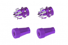 Steuerknüppelendstück / Gimbal Stick End / Typ C in violet mit M3 Gewinde 2 Stück