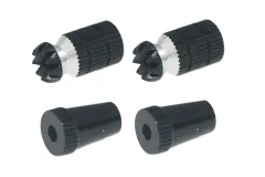 Steuerknüppelendstück / Gimbal Stick End / Typ A in schwarz mit M3 Gewinde 2Stück