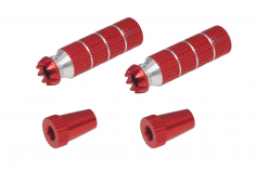 Steuerknüppelendstück / Gimbal Stick End / Typ B in rot mit M4 Gewinde 2 Stück