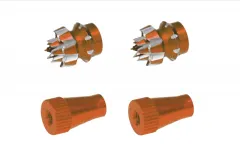 Steuerknüppelendstück / Gimbal Stick End / Typ C in orange mit M4 Gewinde 2Stück
