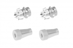 Steuerknüppelendstück / Gimbal Stick End / Typ C in silber mit M4 Gewinde 2Stück 