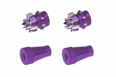 Steuerknüppelendstück / Gimbal Stick End / Typ C in violet mit M4 Gewinde 2 Stück