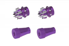 Steuerknüppelendstück / Gimbal Stick End / Typ C in violet mit M4 Gewinde 2Stück