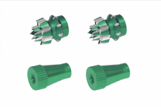 Steuerknüppelendstück / Gimbal Stick End / Typ C in grün mit M3 Gewinde 2 Stück 2 Stück