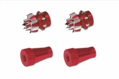 Steuerknüppelendstück / Gimbal Stick End / Typ C in rot mit M3 Gewinde 2 Stück 2 Stück
