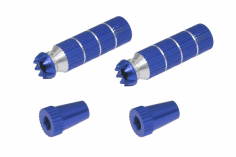 Steuerknüppelendstück / Gimbal Stick End / Typ B in dunkel blau mit M4 Gewinde 2 Stück