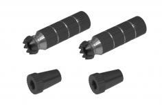 Steuerknüppelendstück / Gimbal Stick End / Typ B in schwarz mit M4 Gewinde 2Stück