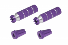 Steuerknüppelendstück / Gimbal Stick End / Typ B in violet mit M4 Gewinde 2 Stück