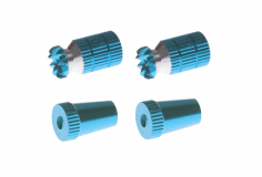 Steuerknüppelendstück / Gimbal Stick End / Typ A in hell blau mit M3 Gewinde 2 Stück