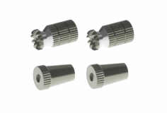 Steuerknüppelendstück / Gimbal Stick End / Typ A in titan mit M3 Gewinde 2 Stück