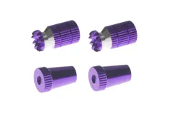 Steuerknüppelendstück / Gimbal Stick End / Typ A in violet mit M4 Gewinde 2Stück