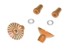 Steuerknüppelendstück / Gimbal Stick End / Typ E in orange mit M4 Gewinde 2Stück