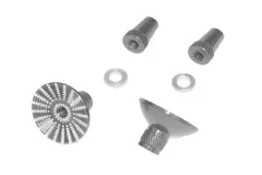 Steuerknüppelendstück / Gimbal Stick End / Typ E in titan mit M4 Gewinde 2Stück