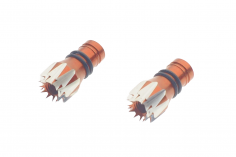 Steuerknüppelendstück / Gimbal Stick End / Typ D in orange mit M4 Gewinde 2Stück 