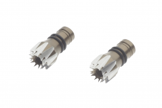 Steuerknüppelendstück / Gimbal Stick End / Typ D in titan mit M4 Gewinde 2Stück