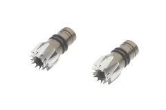 Steuerknüppelendstück / Gimbal Stick End / Typ D in titan mit M4 Gewinde 2Stück