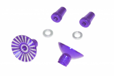 Steuerknüppelendstück / Gimbal Stick End / Typ E in violet mit M3 Gewinde 2 Stück
