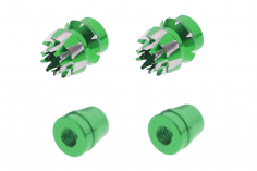 Steuerknüppelendstück / Gimbal Stick End / Typ S in grün mit M4 Gewinde 2Stück