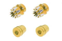 Steuerknüppelendstück / Gimbal Stick End / Typ S in gold mit M4 Gewinde 2Stück