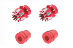 Steuerknüppelendstück / Gimbal Stick End / Typ S in rot mit M3 Gewinde 2 Stück 2 Stück