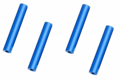 Abstandshalter / Spacer / Standoff M3 Aluminium eloxiert glatt in blau 4Stück 50mm