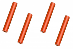 Abstandshalter / Spacer / Standoff M3 Aluminium eloxiert glatt in rot 4Stück 50mm
