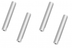 Abstandshalter / Spacer / Standoff M3 Aluminium eloxiert glatt in silber 4Stück 50mm