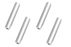Abstandshalter / Spacer / Standoff M3 Aluminium eloxiert glatt in silber 4Stück 40mm