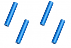 Abstandshalter / Spacer / Standoff M3 Aluminium eloxiert glatt in blau 4Stück 35mm