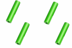 Abstandshalter / Spacer / Standoff M3 Aluminium eloxiert glatt in grün 4Stück 30mm