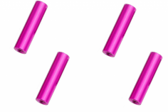 Abstandshalter / Spacer / Standoff M3 Aluminium eloxiert glatt in pink 4Stück 30mm
