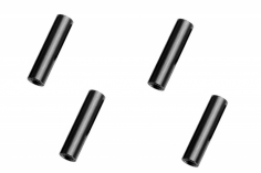 Abstandshalter / Spacer / Standoff M3 Aluminium eloxiert glatt in schwarz 4Stück 25mm