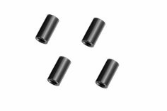 Abstandshalter / Spacer / Standoff M3 Aluminium eloxiert glatt in schwarz 4Stück 15mm